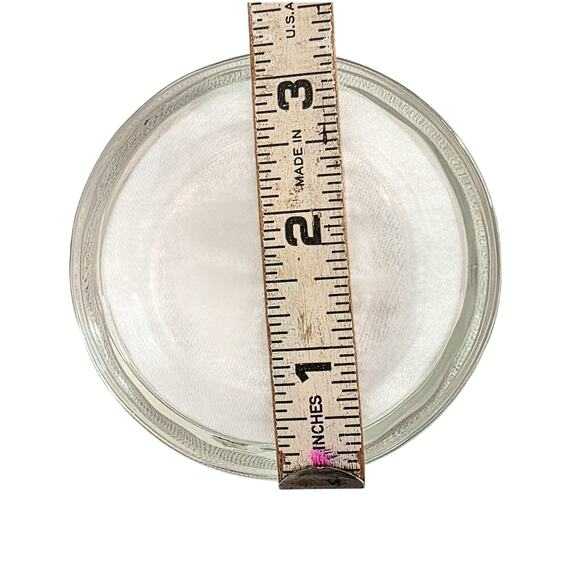 Set of 4 Vintage Glass Coasters with Etched Shamrock Design 3" Diameter - Picture 3 of 3